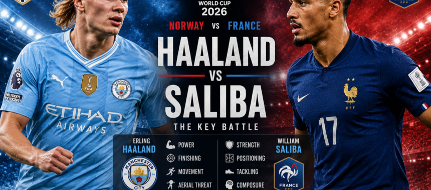 Erling Haaland vs William Saliba: The Key Individual Battle in Norway vs France